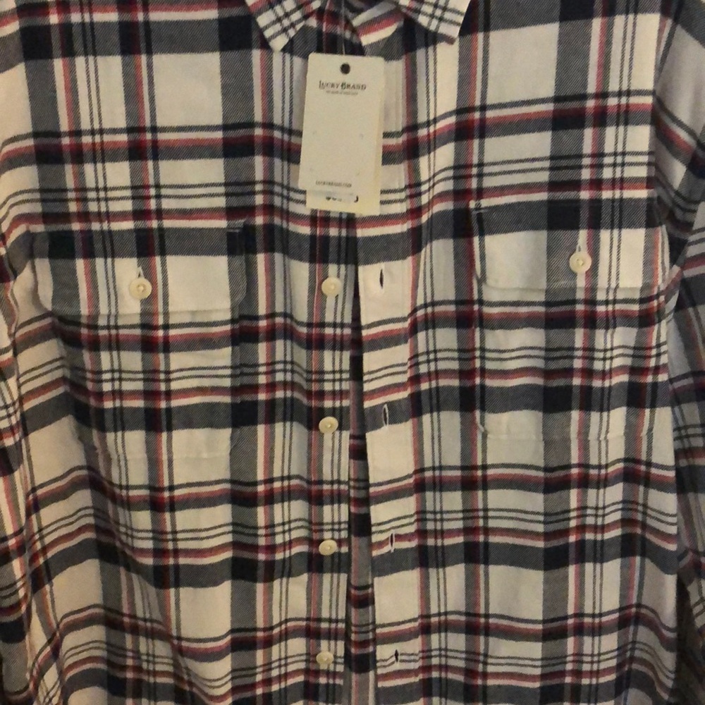 Brand New Button Down Flannel ( Lucky Brand ) - Picture 3 of 5